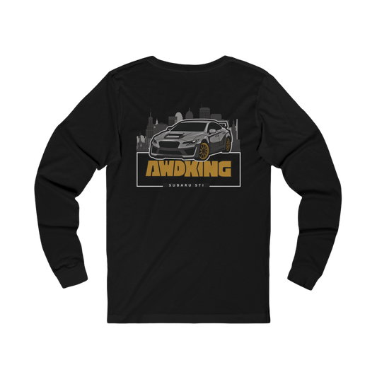 "AWDKING" SUBARU STI | PREMIUM LONG SLEEVE TEE