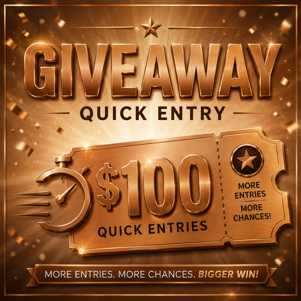 Giveaway Entry Pack Gold - 25 Entries