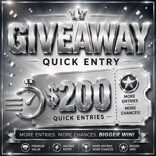 Giveaway Entry Pack Platinum - 50 Entries